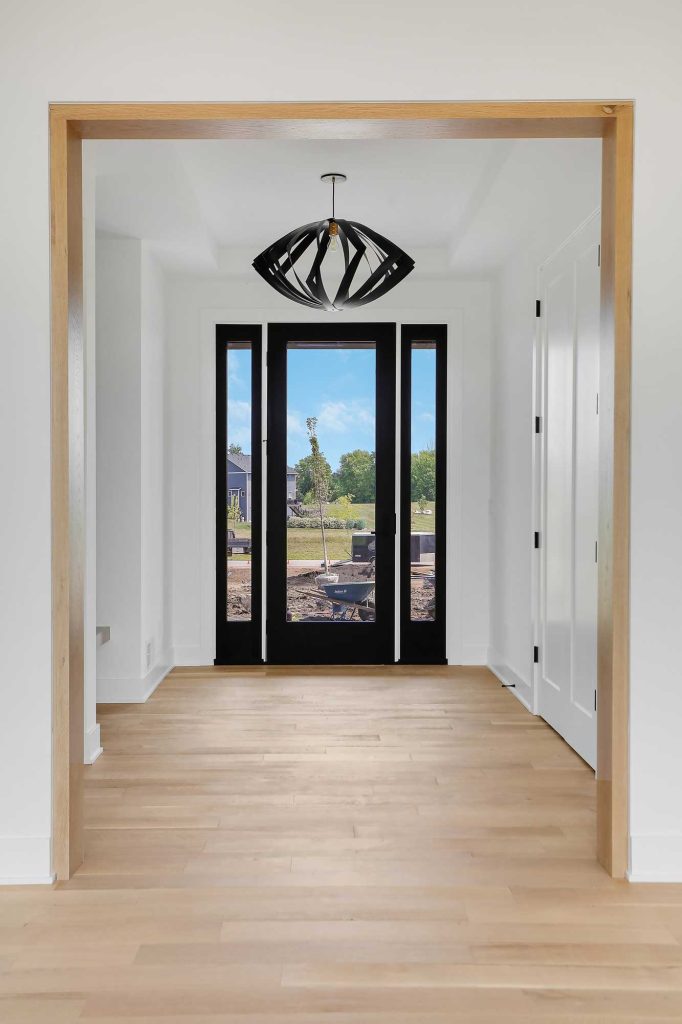 Small hallway with a view of an entrance 3761 William Way Independence Mn 55359